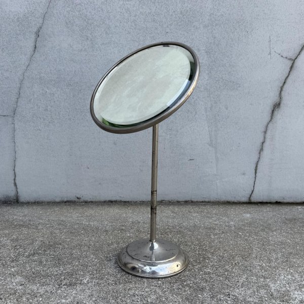 画像6: VINTAGE ANTIQUE MIRROR ヴィンテージ アンティーク スタンドミラー 鏡 / 卓上ミラー シェービングミラー 化粧 店舗什器 アメリカ (2) (6)