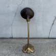 画像2: VINTAGE ANTIQUE DESKLAMP LEVITON ヴィンテージ アンティーク デスクランプ スタンドライト 卓上ライト テーブルランプ 照明 / グースネック アイアン 葉っぱ E26 店舗什器 アメリカ (2)