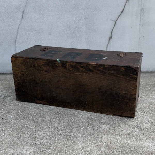画像7: VINTAGE ANTIQUE TOOL BOX WOODEN BOX ヴィンテージ アンティーク ツールボックス 工具箱 ウッドボックス 木箱 / 収納 ケース 店舗什器 アメリカ  (7)