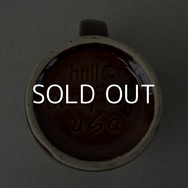 画像6: VINTAGE ANTIQUE HULL POTTERY MUGCUP ヴィンテージ アンティーク ハル マグカップ コーヒーマグ ブラウンドリップ コップ 食器 陶器 / ブラウン 茶色 カフェ 喫茶店 店舗什器 アメリカ i (6)