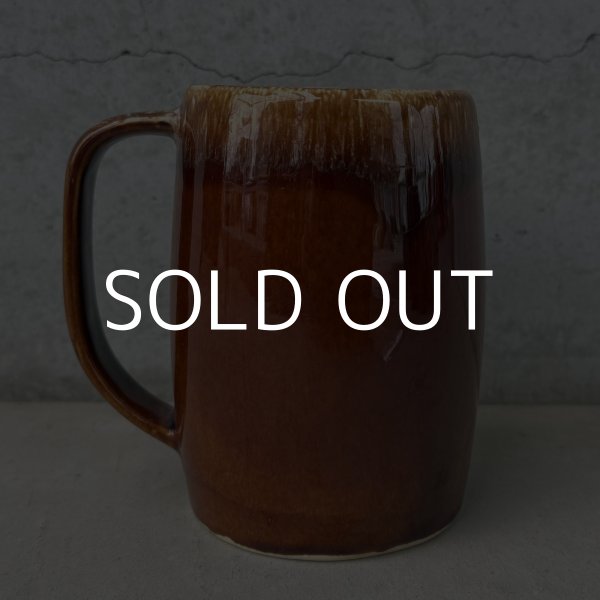 画像3: VINTAGE ANTIQUE HULL POTTERY MUGCUP ヴィンテージ アンティーク ハル マグカップ コーヒーマグ ブラウンドリップ コップ 食器 陶器 / ブラウン 茶色 カフェ 喫茶店 店舗什器 アメリカ i (3)