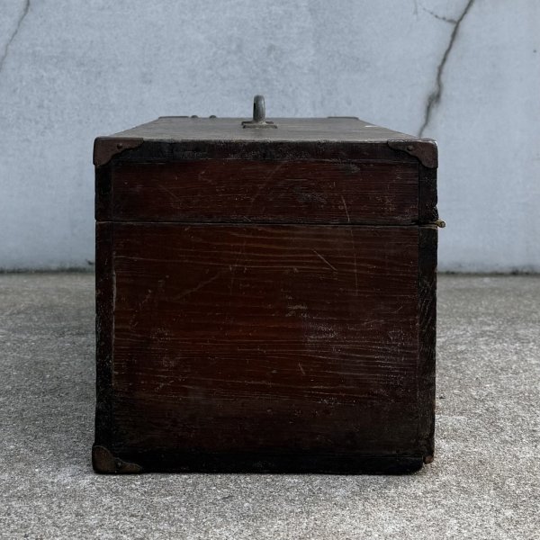 画像4: VINTAGE ANTIQUE TOOL BOX WOODEN BOX ヴィンテージ アンティーク ツールボックス 工具箱 ウッドボックス 木箱 / 収納 ケース 店舗什器 アメリカ  (4)