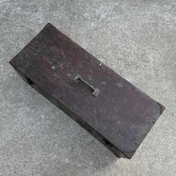 画像6: VINTAGE ANTIQUE TOOL BOX WOODEN BOX ヴィンテージ アンティーク ツールボックス 工具箱 ウッドボックス 木箱 / 収納 ケース 店舗什器 アメリカ  (6)
