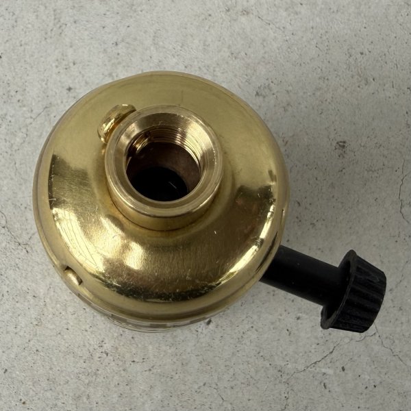 画像3: LEVITON LAMP SOCKET レビトン ソケット ターンスイッチ ランプ ブラス 真鍮 E26 / インダストリアル ライト リペアパーツ 照明 電気 アメリカ USA (2) (3)