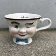 画像1: VINTAGE ANTIQUE BAILEYS CUP ヴィンテージ アンティーク ベイリーズ フェイスカップ / コレクタブル オブジェ ティーカップ マグカップ ノベルティ 陶器 食器 雑貨 G (1)