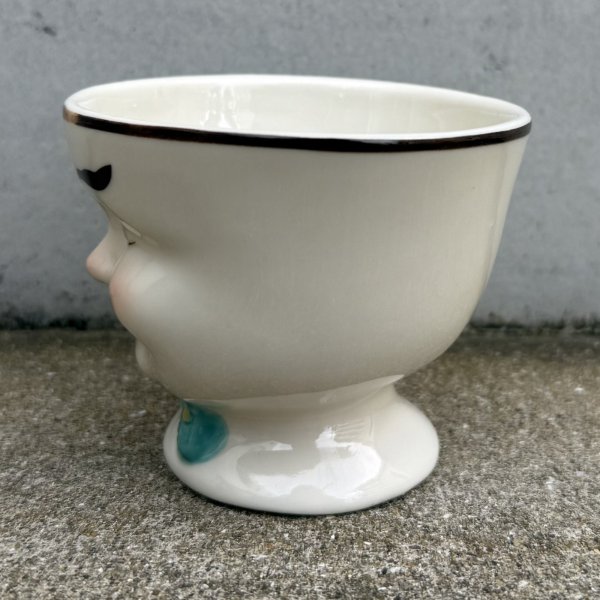 画像4: VINTAGE ANTIQUE BAILEYS SUGAR POT ヴィンテージ アンティーク ベイリーズ フェイスカップ シュガーポット / コレクタブル オブジェ ティーカップ マグカップ ノベルティ 1996年限定 陶器 食器 雑貨 H (4)