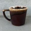 画像2: VINTAGE ANTIQUE MCCOY POTTERY MUGCUP ヴィンテージ アンティーク マッコイ マグカップ コップ 食器 陶器 / コーヒーカップ  ブラウン 茶色 カフェ 喫茶店 店舗什器 アメリカ k (2)