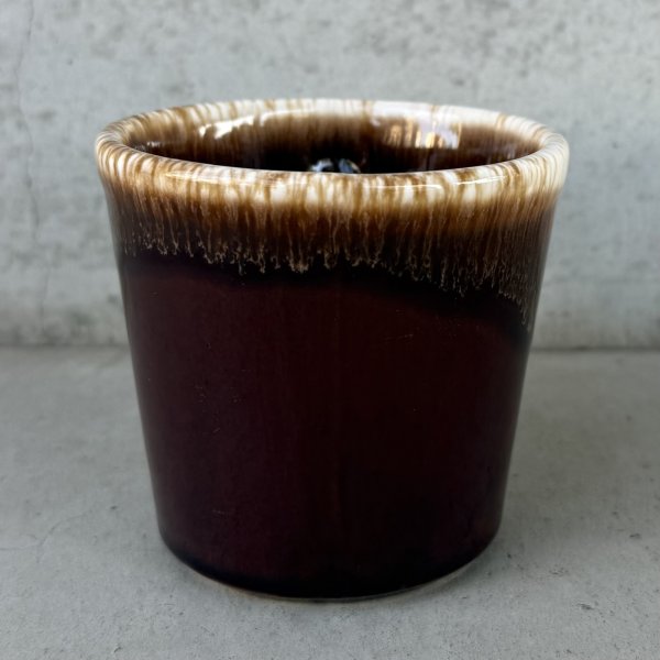 画像4: VINTAGE ANTIQUE MCCOY POTTERY MUGCUP ヴィンテージ アンティーク マッコイ マグカップ コップ 食器 陶器 / コーヒーカップ  ブラウン 茶色 カフェ 喫茶店 店舗什器 アメリカ k (4)