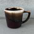 画像1: VINTAGE ANTIQUE MCCOY POTTERY MUGCUP ヴィンテージ アンティーク マッコイ マグカップ コップ 食器 陶器 / コーヒーカップ  ブラウン 茶色 カフェ 喫茶店 店舗什器 アメリカ k (1)