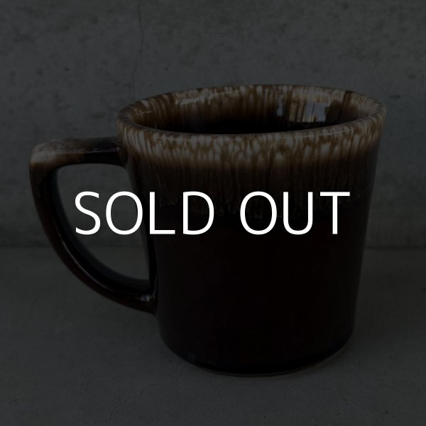 画像2: VINTAGE ANTIQUE MCCOY POTTERY MUGCUP ヴィンテージ アンティーク マッコイ マグカップ コップ 食器 陶器 / コーヒーカップ  ブラウン 茶色 カフェ 喫茶店 店舗什器 アメリカ m (2)