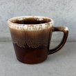 画像1: VINTAGE ANTIQUE MCCOY POTTERY MUGCUP ヴィンテージ アンティーク マッコイ マグカップ コップ 食器 陶器 / コーヒーカップ  ブラウン 茶色 カフェ 喫茶店 店舗什器 アメリカ l (1)