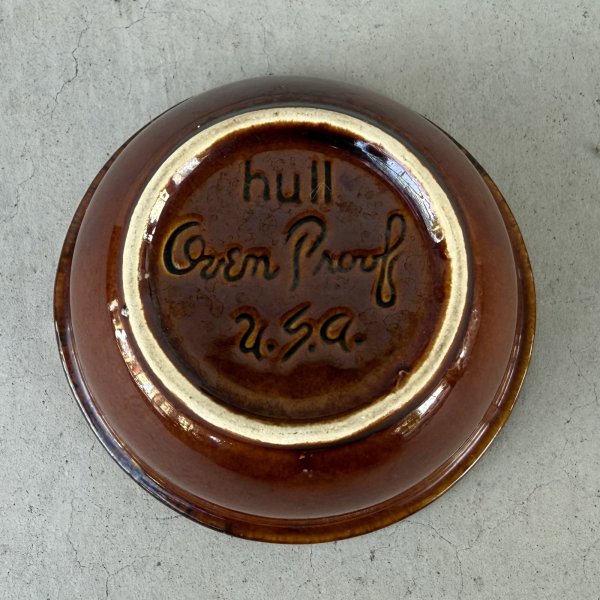 画像5: VINTAGE ANTIQUE HULL BOWL ヴィンテージ アンティーク ボウル ハル 食器 陶器 /  ブラウン 茶色 カフェ 喫茶店 店舗什器 アメリカ C (5)