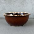 画像2: VINTAGE ANTIQUE HULL BOWL ヴィンテージ アンティーク ボウル ハル 食器 陶器 /  ブラウン 茶色 カフェ 喫茶店 店舗什器 アメリカ C (2)