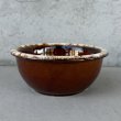 画像3: VINTAGE ANTIQUE HULL BOWL ヴィンテージ アンティーク ボウル ハル 食器 陶器 /  ブラウン 茶色 カフェ 喫茶店 店舗什器 アメリカ C (3)