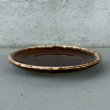 画像4: VINTAGE ANTIQUE HULL PLATE POTTERY ヴィンテージ アンティーク プレート 皿 陶器 食器 / トレー 丸皿 ブラウン 茶色 カフェ 喫茶店 店舗什器 アメリカ D (4)