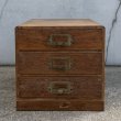 画像2: アンティーク 昭和レトロ 古道具 小引き出し 小箪笥 / 木製 収納 棚 家具 小物入れ 書類入れ 古民家 蔵 うぶだし 日本 (1) (2)