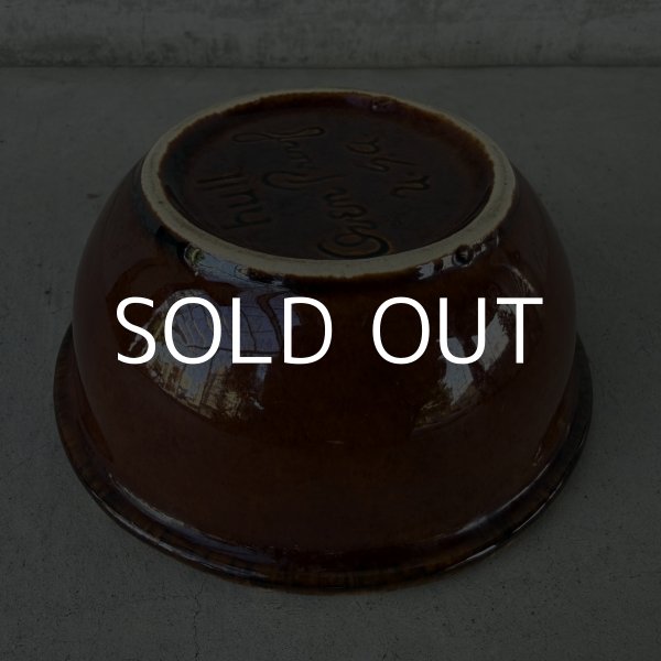 画像6: VINTAGE ANTIQUE HULL BOWL ヴィンテージ アンティーク ボウル ハル 食器 陶器 /  ブラウン 茶色 カフェ 喫茶店 店舗什器 アメリカ C (6)