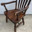 画像9: VINTAGE ANTIQUE ARM CHAIR ヴィンテージ アンティーク アームチェア 椅子 / ダイニングチェア ウッド  家具 木製 店舗 什器 アメリカ (9)