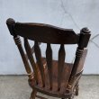 画像8: VINTAGE ANTIQUE ARM CHAIR ヴィンテージ アンティーク アームチェア 椅子 / ダイニングチェア ウッド  家具 木製 店舗 什器 アメリカ (8)