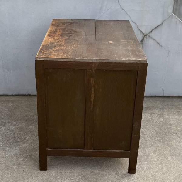 画像3: VINTAGE ANTIQUE DESK ヴィンテージ アンティーク デスク 片袖机 / 学習机 ワークデスク 家具  ウッド 木製 店舗什器 古民家 古道具 うぶだし 日本 (3)