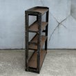 画像3: VINTAGE ANTIQUE SHELF ヴィンテージ アンティーク 本棚 飾り棚 オープンラック シェルフ  / 4段 木製 陳列棚 ディスプレイ 古家具 古道具 古民家 蔵 うぶだし 店舗什器 日本 (3)