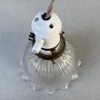 画像6: VINTAGE ANTIQUE LAMP ヴィンテージ アンティーク 吊り下げライト 天井照明 / ライト ペンダントライト ポーセリン ガラスシェード E26 店舗什器 アメリカ (4) (6)