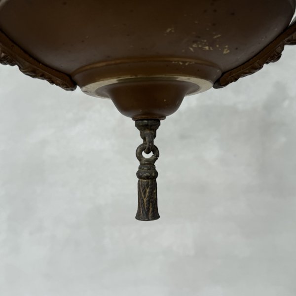 画像3: VINTAGE ANTIQUE LIGHT ヴィンテージ アンティーク シャンデリア 吊り下げライト  照明 / 2灯 ライト ペンダントライト 天井照明 店舗什器 E26 アメリカ USA (2) (3)