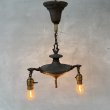 画像10: VINTAGE ANTIQUE LIGHT ヴィンテージ アンティーク シャンデリア 吊り下げライト  照明 / 2灯 ライト ペンダントライト 天井照明 店舗什器 E26 アメリカ USA (2) (10)