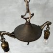 画像3: VINTAGE ANTIQUE LIGHT ヴィンテージ アンティーク シャンデリア 吊り下げライト  照明 / 2灯 ライト ペンダントランプ 天井照明 店舗什器 E26 アメリカ USA (5) (3)