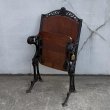 画像5: VINTAGE ANTIQUE THEATER CHAIR ヴィンテージ アンティーク シアターチェア 椅子 / ホールディングチェア 折り畳み椅子 ウッド 木製 家具 映画館 劇場 店舗什器 アメリカ (5)