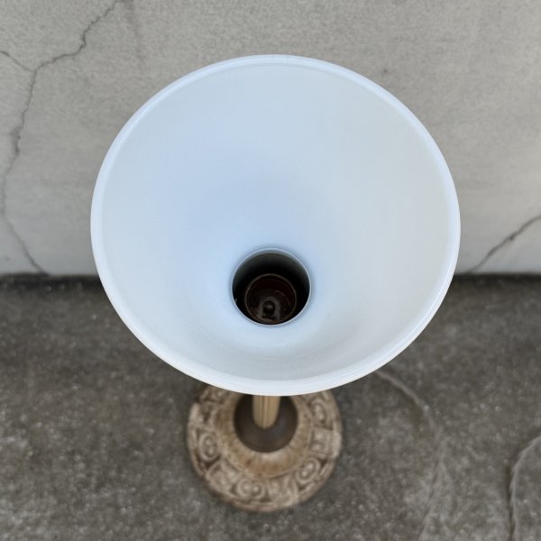 画像3: VINTAGE ANTIQUE DESKLAMP ヴィンテージ アンティーク フロアランプ デスクランプ スタンドライト テーブルランプ 卓上ライト 照明  / ミルクガラス コレクタブル E26 店舗什器 アメリカ (3)