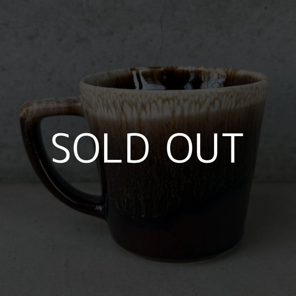 画像2: VINTAGE ANTIQUE MCCOY POTTERY MUGCUP ヴィンテージ アンティーク マッコイ マグカップ コップ 食器 陶器 / コーヒーカップ  ブラウン 茶色 カフェ 喫茶店 店舗什器 アメリカ m (2)