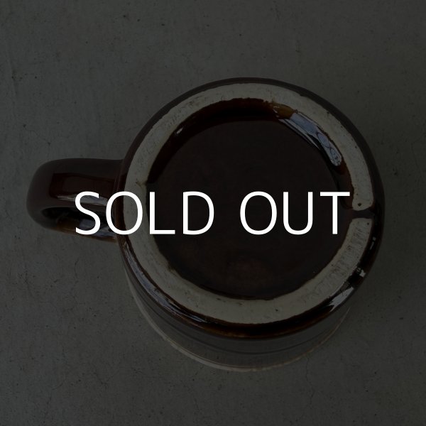 画像6: VINTAGE ANTIQUE MCCOY POTTERY MUGCUP ヴィンテージ アンティーク マッコイ マグカップ コップ 食器 陶器 / コーヒーカップ  ブラウン 茶色 カフェ 喫茶店 店舗什器 アメリカ m (6)