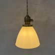 画像8: VINTAGE ANTIQUE LAMP ヴィンテージ アンティーク 吊り下げライト 天井照明 / ライト ランプ ペンダントライト ミルクガラス ガラスシェード E26 店舗什器 アメリカ (8)