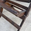 画像11: VINTAGE ANTIQUE CHAIR ヴィンテージ アンティーク 椅子 2シーター 2連 / ホールディングチェア 折り畳み椅子 ウッド 木製 家具 店舗什器 アメリカ (11)