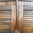画像10: VINTAGE ANTIQUE CHAIR ヴィンテージ アンティーク 椅子 2シーター 2連 / ホールディングチェア 折り畳み椅子 ウッド 木製 家具 店舗什器 アメリカ (10)
