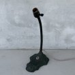 画像1: VINTAGE ANTIQUE DESKLAMP S.ROBERT SCHWARTZ&BRO ヴィンテージ アンティーク デスクランプ スタンドライト 卓上ライト テーブルランプ 照明 / グースネック フクロウ E26 店舗什器 アメリカ (1)
