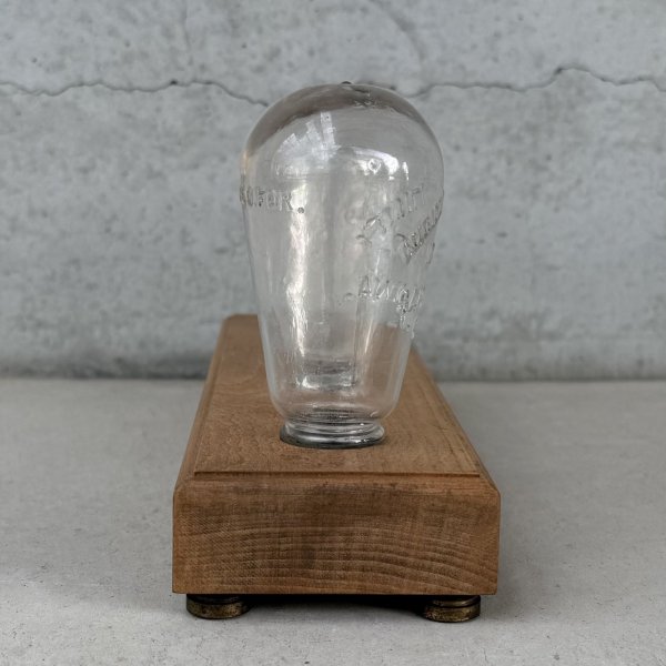 画像3: VINTAGE ANTIQUE CANDY CONTAINER ヴィンテージ アンティーク キャンディーコンテナ キャンディー入れ / コレクタブル 電球型 ガラス インテリア ディスプレイ オブジェ アドバタイジング 企業物 アメリカ (3)