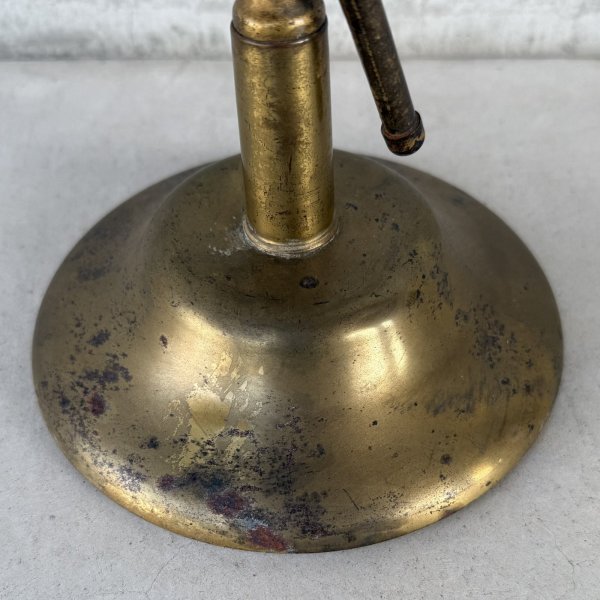 画像12: VINTAGE ANTIQUE DESKLAMP LYHNE リーン ヴィンテージ アンティーク デスクランプ スタンドライト 卓上ライト テーブルランプ 照明 / コレクタブル 作業用ランプ 真鍮 E26 店舗什器 アメリカ (12)