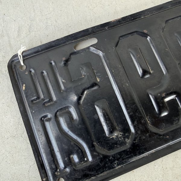 画像8: VINTAGE ANTIQUE LICENSE PLATE ヴィンテージ アンティーク ナンバープレート ライセンスプレート / インダストリアル モーター系 ガレージ ディスプレイ 車 1921年 イリノイ アメリカ (8)