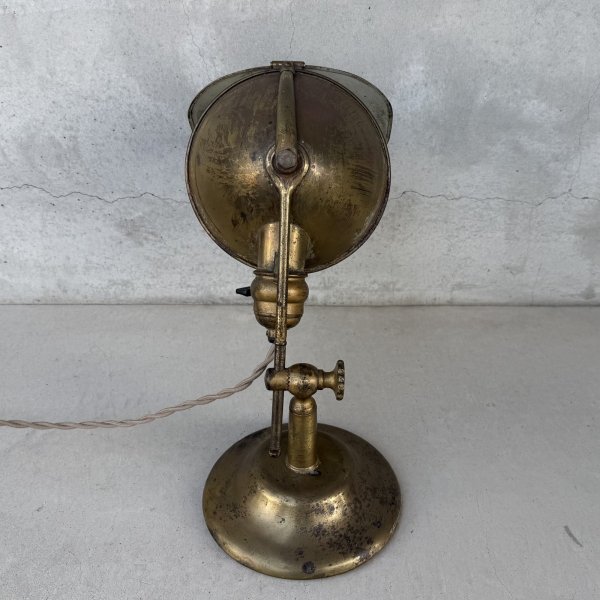 画像2: VINTAGE ANTIQUE DESKLAMP LYHNE リーン ヴィンテージ アンティーク デスクランプ スタンドライト 卓上ライト テーブルランプ 照明 / コレクタブル 作業用ランプ 真鍮 E26 店舗什器 アメリカ (2)