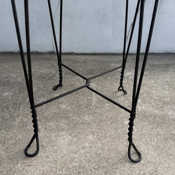 画像10: VINTAGE ANTIQUE ICE CREAM PARLOR TABLE ヴィンテージ アンティーク アイスクリームパーラーテーブル テーブル / 家具 アイアン ウッド 木製 店舗什器 アメリカ (2) (10)