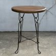 画像3: VINTAGE ANTIQUE ICE CREAM PARLOR TABLE ヴィンテージ アンティーク アイスクリームパーラーテーブル テーブル / 家具 アイアン ウッド 木製 店舗什器 アメリカ (2) (3)