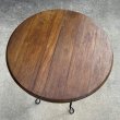 画像5: VINTAGE ANTIQUE ICE CREAM PARLOR TABLE ヴィンテージ アンティーク アイスクリームパーラーテーブル テーブル / 家具 アイアン ウッド 木製 店舗什器 アメリカ (2) (5)