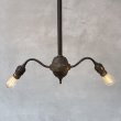 画像11: VINTAGE ANTIQUE LIGHT ヴィンテージ アンティーク 吊り下げライト 天井照明 / 2灯 コレクタブル シーリングランプ 真鍮 E26 店舗什器 アメリカ USA (11)