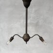 画像1: VINTAGE ANTIQUE LIGHT ヴィンテージ アンティーク 吊り下げライト 天井照明 / 2灯 コレクタブル シーリングランプ 真鍮 E26 店舗什器 アメリカ USA (1)