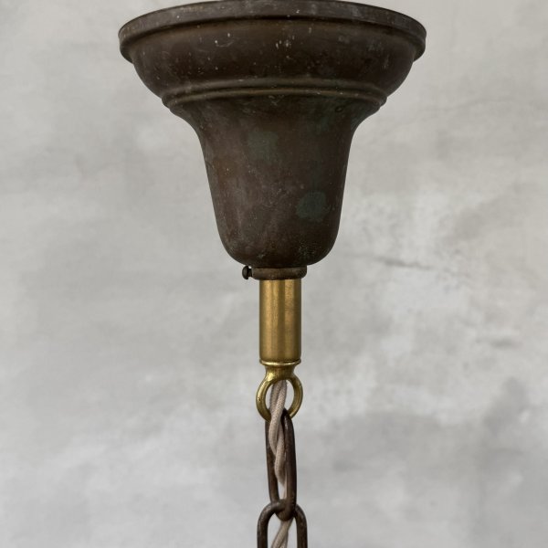画像7: VINTAGE ANTIQUE LIGHT ヴィンテージ アンティーク シャンデリア パンライト 吊り下げライト  天井照明 / 5灯 ライト ペンダントランプ 真鍮 店舗什器 E26 アメリカ USA (7)