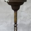 画像9: VINTAGE ANTIQUE LIGHT ヴィンテージ アンティーク シャンデリア パンライト 吊り下げライト  天井照明 / 3灯 ライト ペンダントランプ GE 真鍮 店舗什器 E26 アメリカ USA (9)