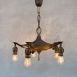 画像9: VINTAGE ANTIQUE LIGHT ヴィンテージ アンティーク シャンデリア パンライト 吊り下げライト  天井照明 / 5灯 ライト ペンダントランプ 真鍮 店舗什器 E26 アメリカ USA (9)