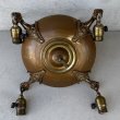 画像3: VINTAGE ANTIQUE LIGHT  ヴィンテージ アンティーク シャンデリア パンライト 吊り下げライト シーリングランプ 天井照明 / 4灯 ライト ペンダントライト 真鍮 E26 店舗什器 アメリカ USA (2) (3)
